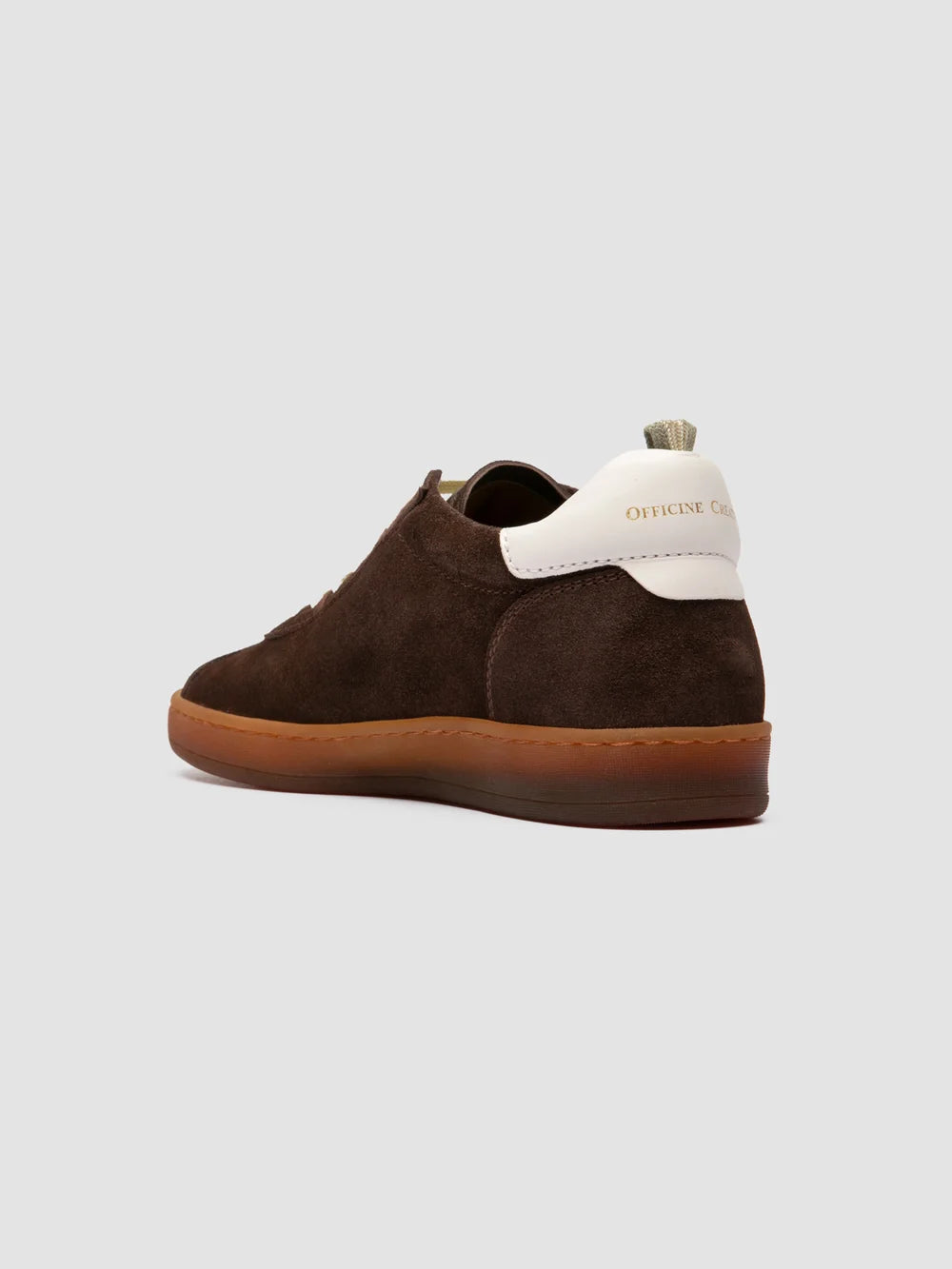 GINNASIO 103 - Brown Leather and Suede Sneakers - image 4,side view