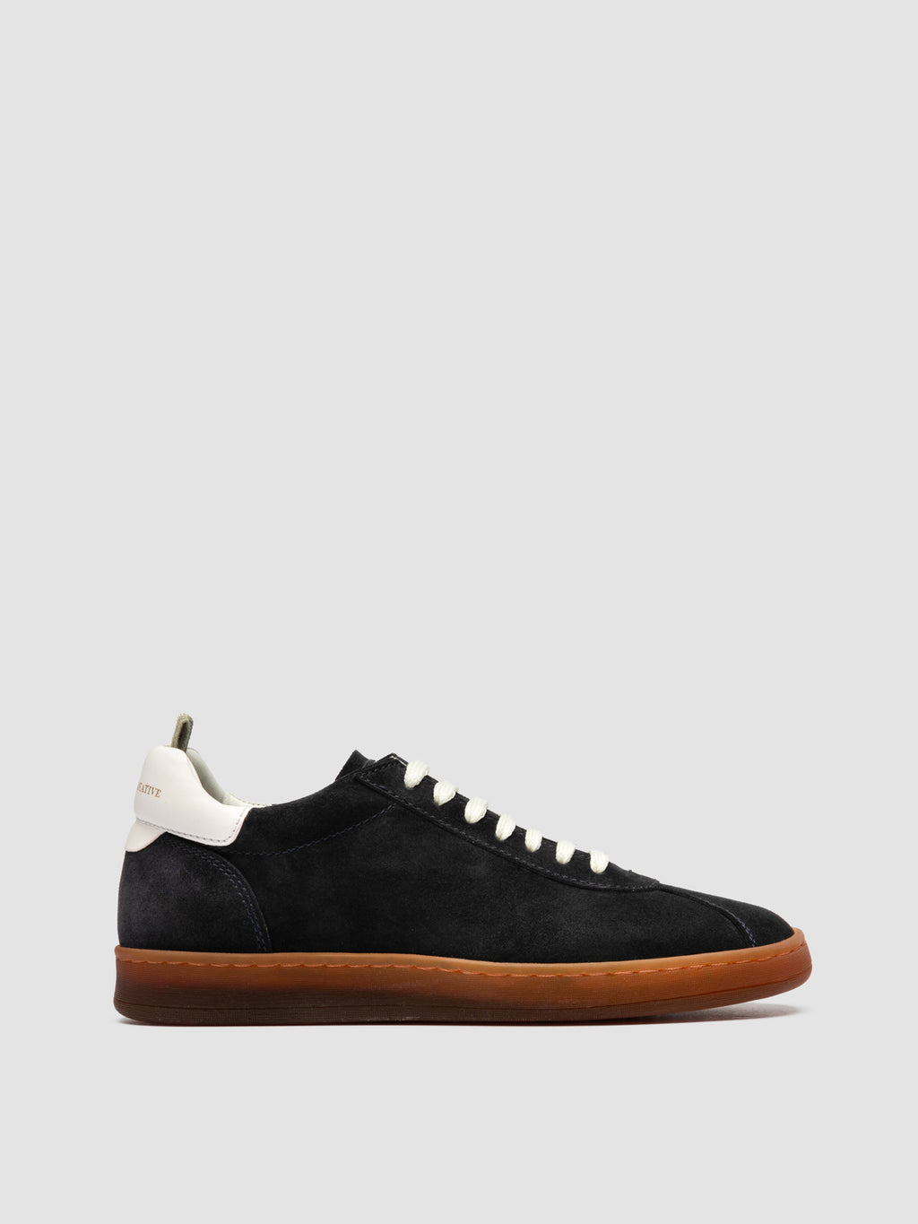 GINNASIO 103 - Blue Leather and Suede Sneakers - image 1,side view