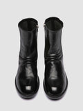 DIARY 115 - Black Stretch Leather Boots - thumb image 2,side view