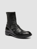 DIARY 115 - Black Stretch Leather Boots - thumb image 3,side view