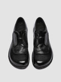 EMERALD DD 001 - Schwarze Derby-Schuhe aus Leder - thumb image 2,side view