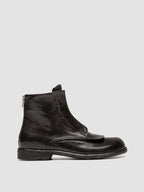 EMERALD DD 002 - Braune Lederstiefel mit Reißverschluss