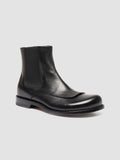 EMERALD 015 - Schwarze Lederstiefel mit Reißverschluss - thumb image 3,side view