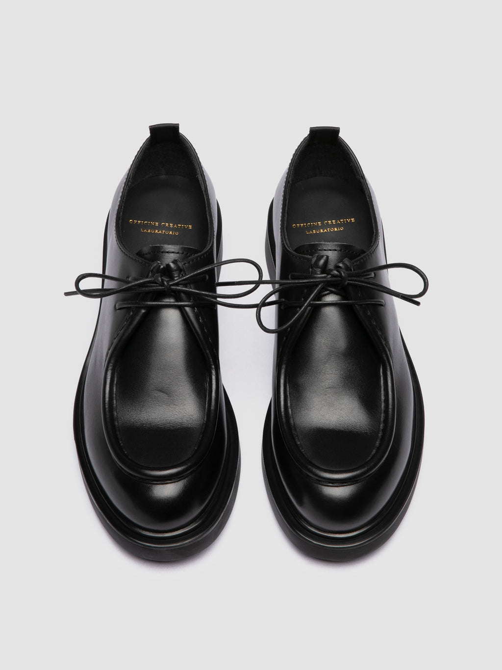 ENGINEER 102 - Black Leather Derby Shoes