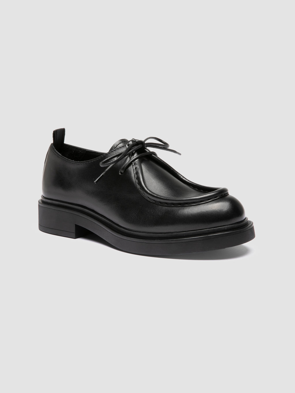 ENGINEER 102 - Black Leather Derby Shoes