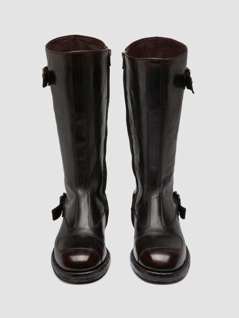 EPHYMERAL 004 - Brown Leather Zipped Boots