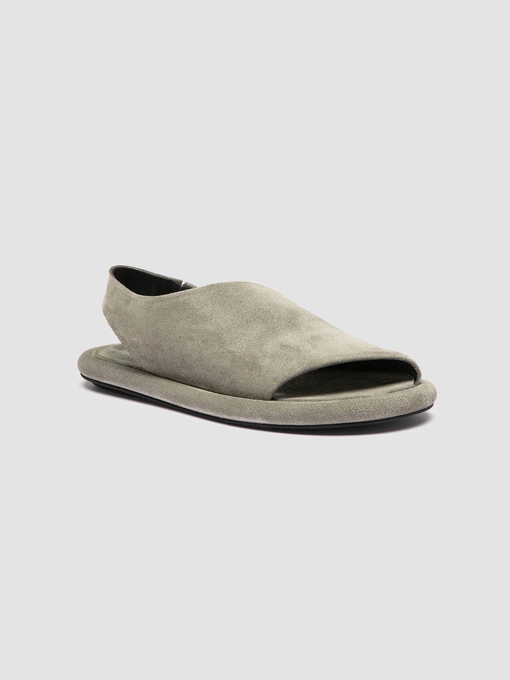 ESTENS 110 - Green Suede Back Strap Sandals - image 3,side view