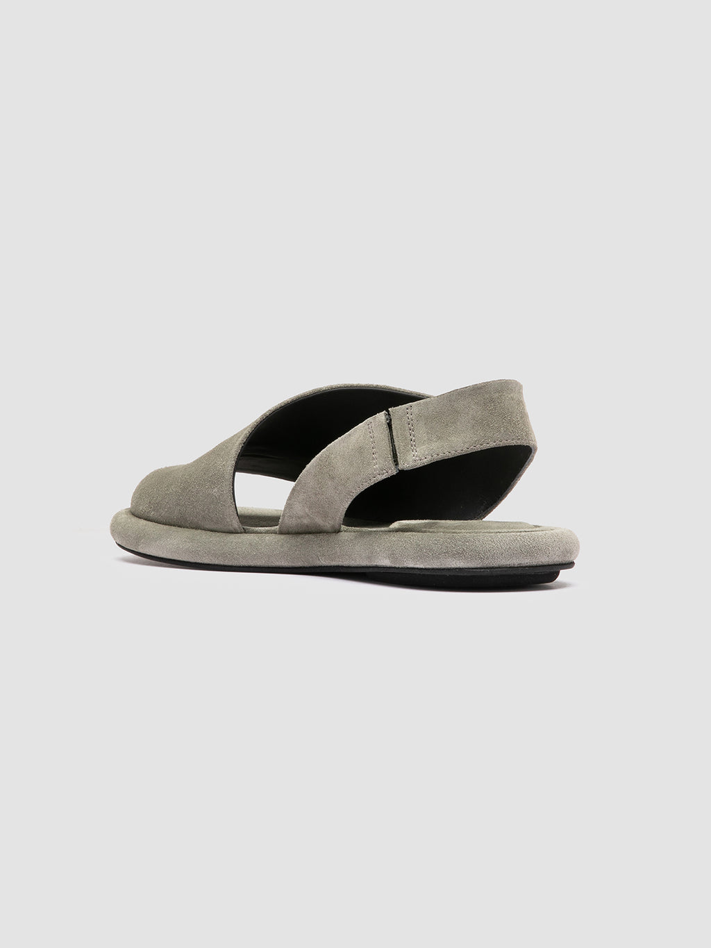 ESTENS 110 - Green Suede Back Strap Sandals - image 4,side view
