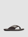 ESTENS 112 - Brown Leather Thong Sandals - thumb image 1,side view