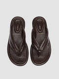 ESTENS 112 - Brown Leather Thong Sandals - thumb image 2,side view