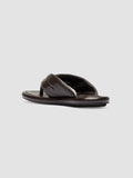 ESTENS 112 - Brown Leather Thong Sandals - thumb image 4,side view