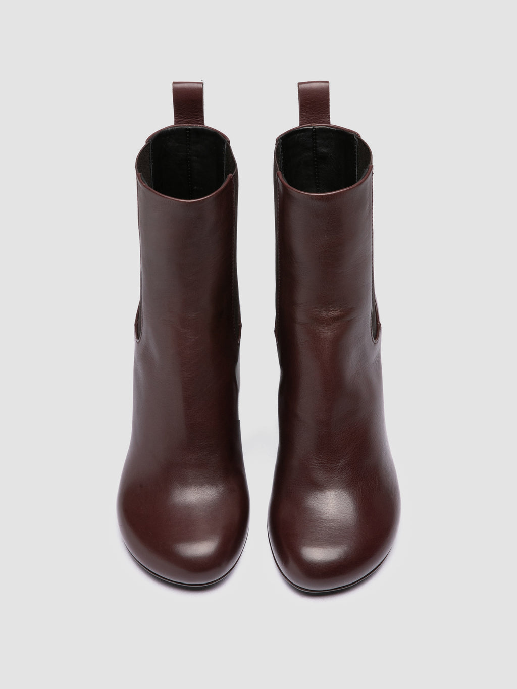 ESTHER 002 - Burgundy Leather Chelsea Boots