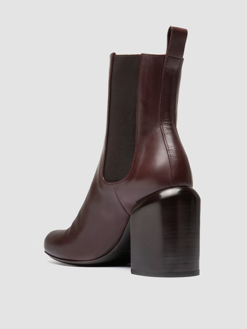 ESTHER 002 - Burgundy Leather Chelsea Boots