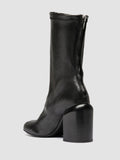 ESTHER 003 - Black Leather Zipped Boots