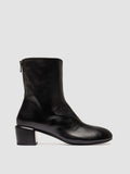 FLORE 012_W - Schwarze Lederstiefel mit Reißverschluss - thumb image 1,side view