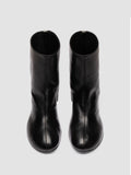 FLORE 012_W - Schwarze Lederstiefel mit Reißverschluss - thumb image 2,side view