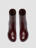 FLORE 012_W - Burgunderrote Lederstiefel mit Reißverschluss - thumb image 2,side view
