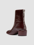 FLORE 012_W - Burgunderrote Lederstiefel mit Reißverschluss - thumb image 4,side view