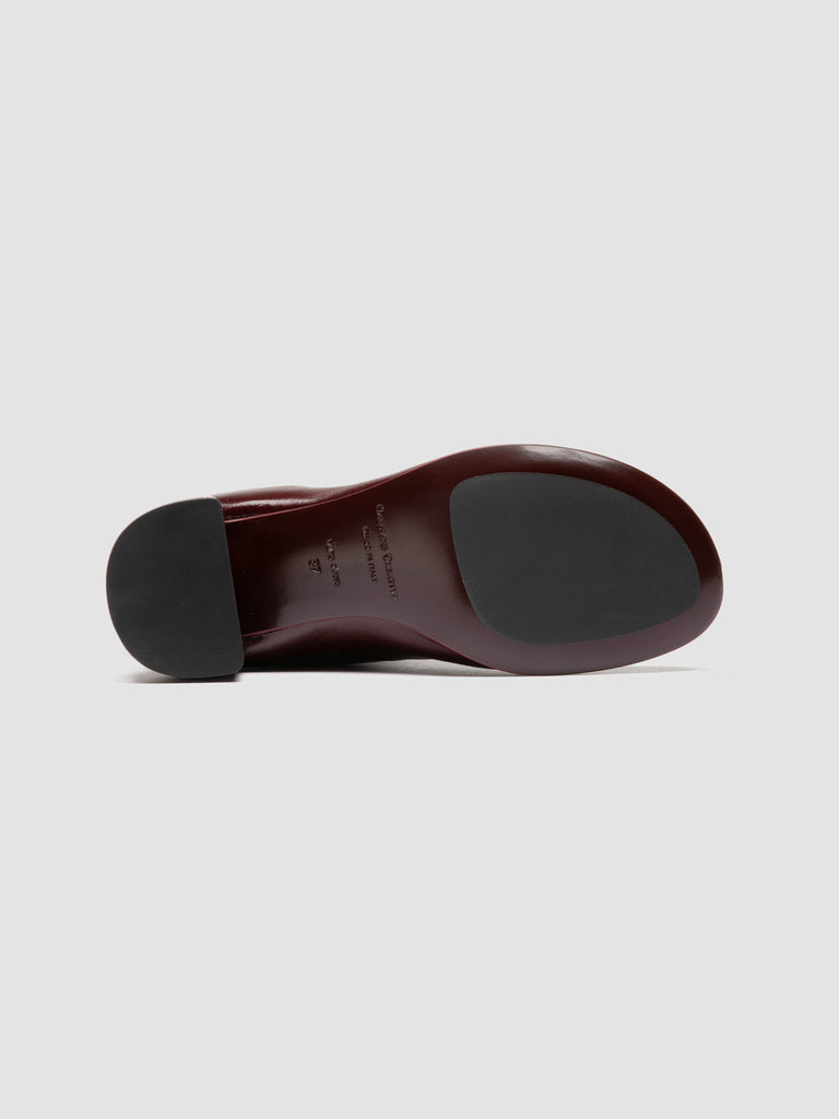 FLORE 012_W - Burgundy Leather Zip Boots