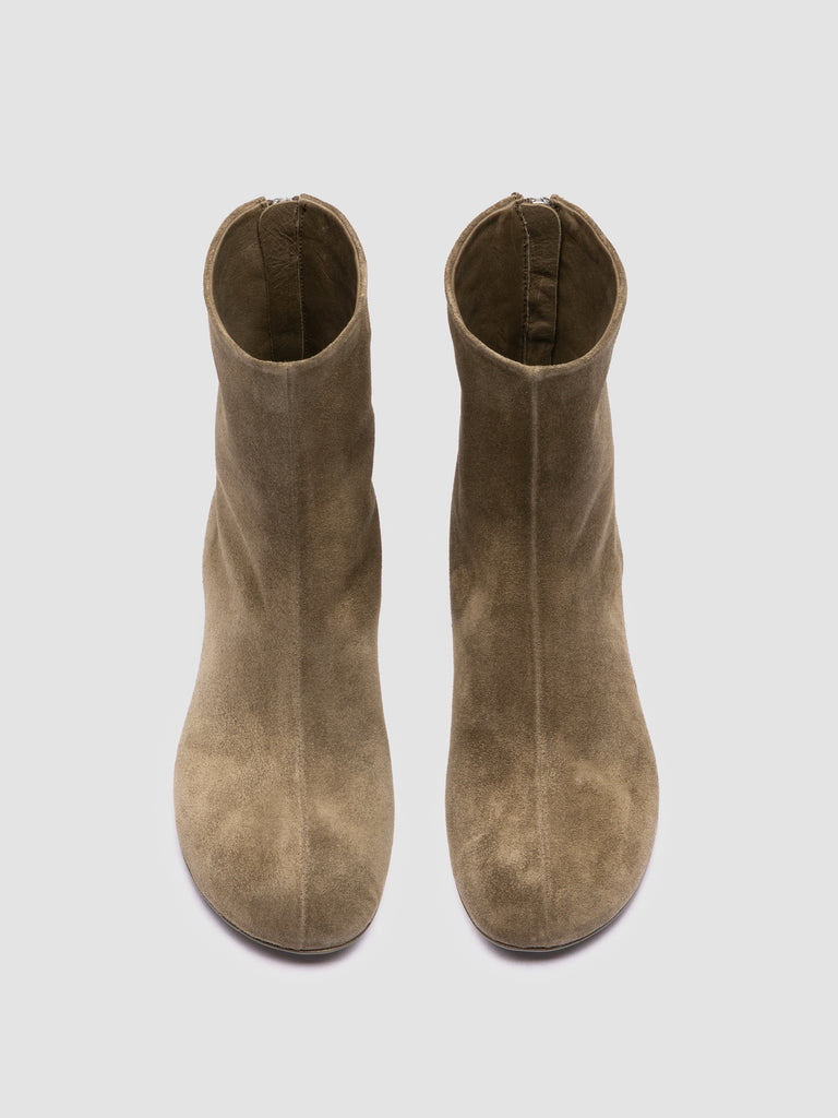 FLORE 012_W - Brown Suede Zip Boots
