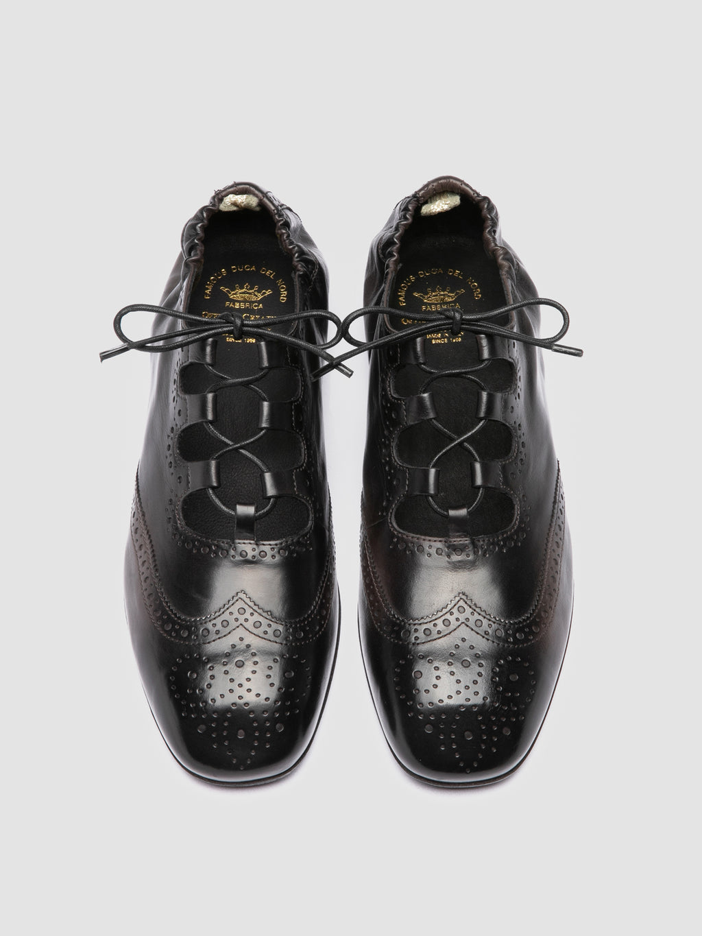 FONTRIERS 104 - Black Leather Derby Shoes - image 2