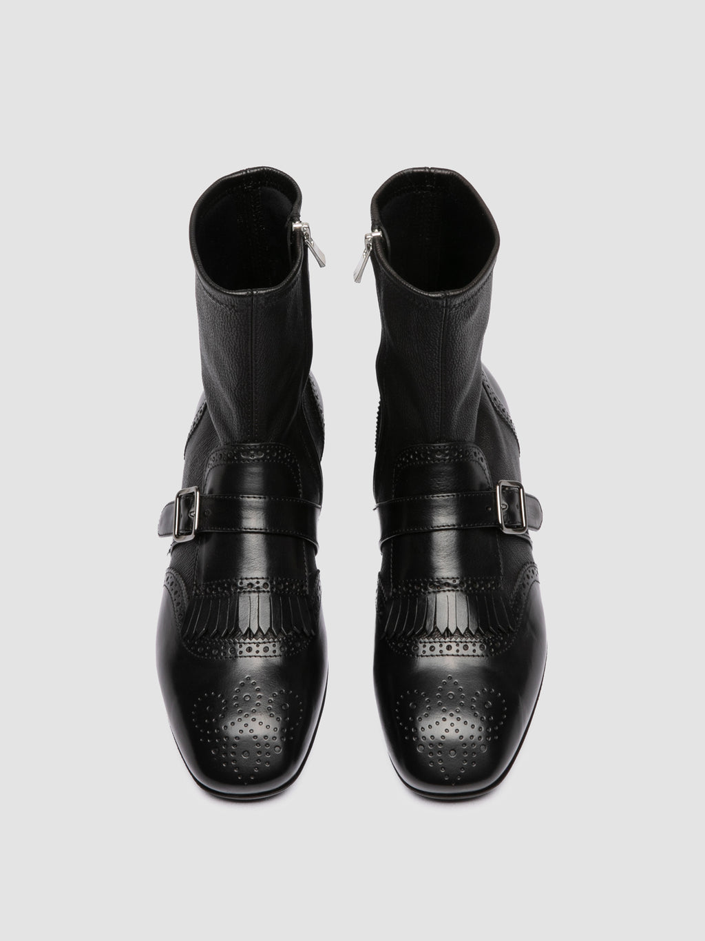 FONTRIERS 110 - Black Leather Boots - image 2,side view