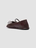 FONTAYNE 001 - Burgundy Leather Ballerina Shoes - thumb image 4,side view