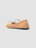 FONTAYNE 001 - Beige Leather Ballerina Shoes - thumb image 4,side view
