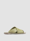 ITACA 054 - Green Leather Slide Sandals - thumb image 1,side view