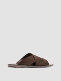 ITACA 054 - Brown Suede Slide Sandals - thumb image 1,side view