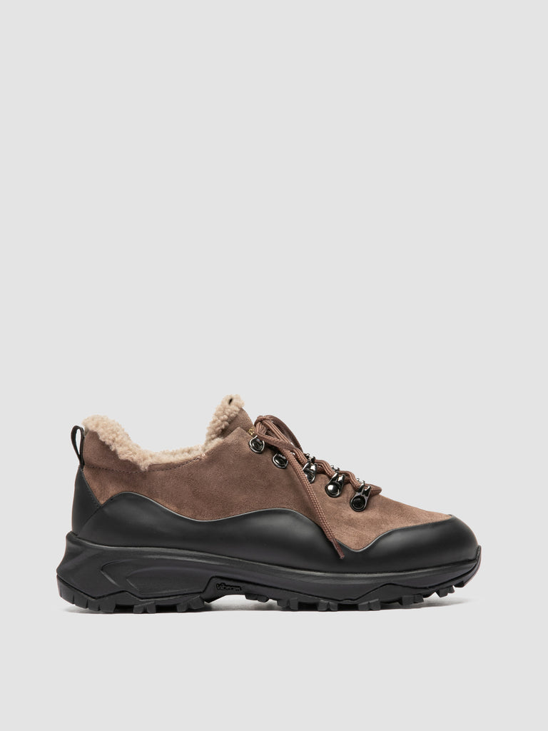 ITINERE 103 - Braungraue Sneaker aus Leder