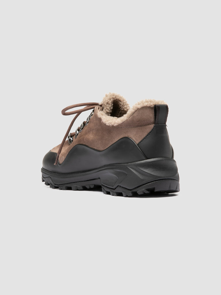 ITINERE 103 - Braungraue Sneaker aus Leder