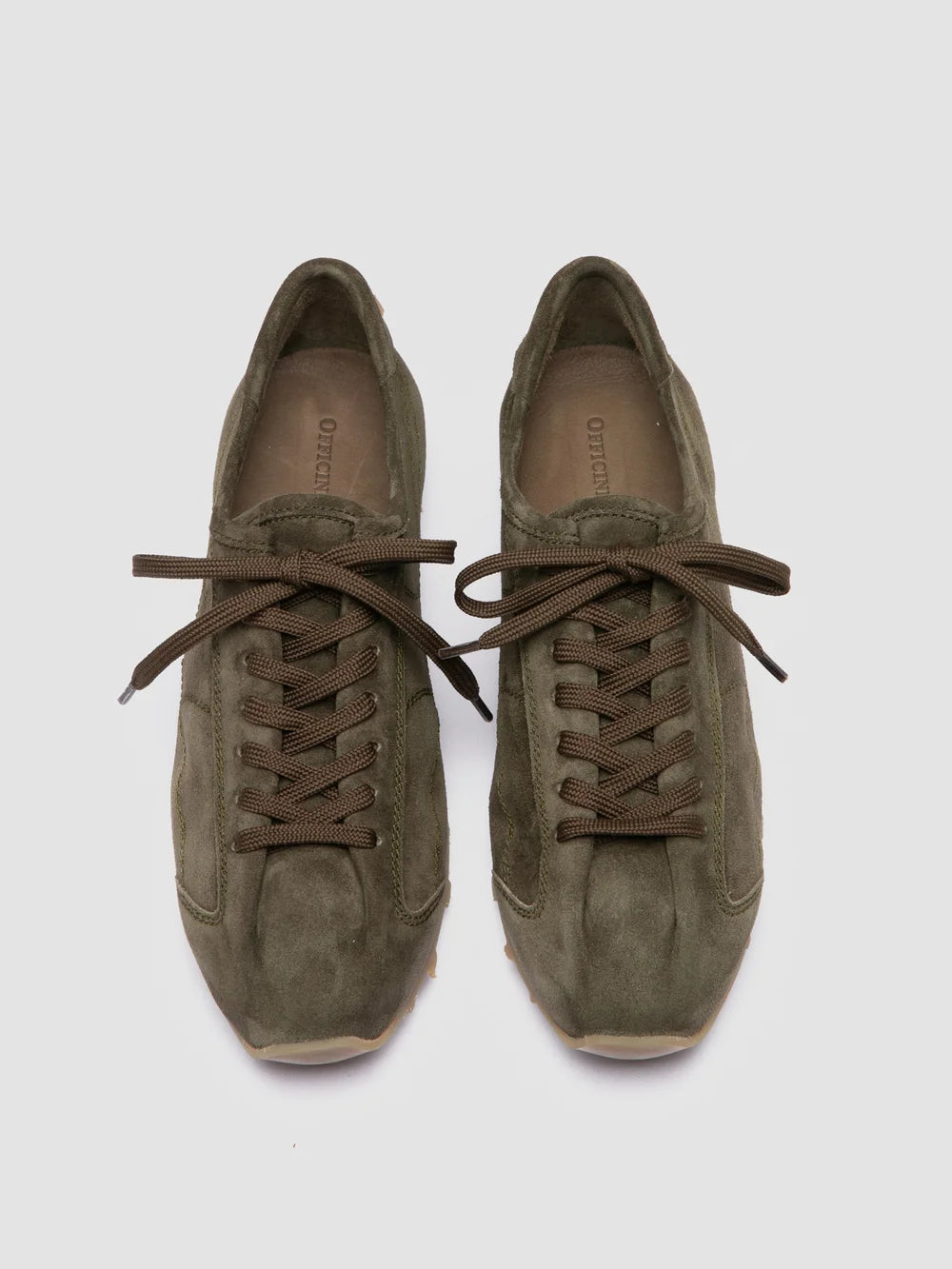 JARRED 101 - Grüne Low-Top-Sneaker aus Wildleder - image 2,side view