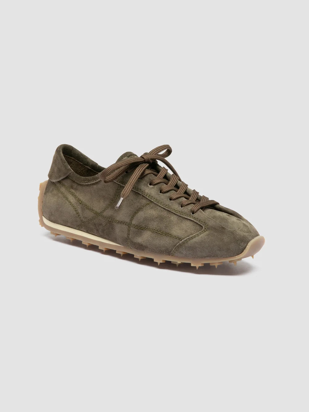 JARRED 101 - Grüne Low-Top-Sneaker aus Wildleder - image 3,side view