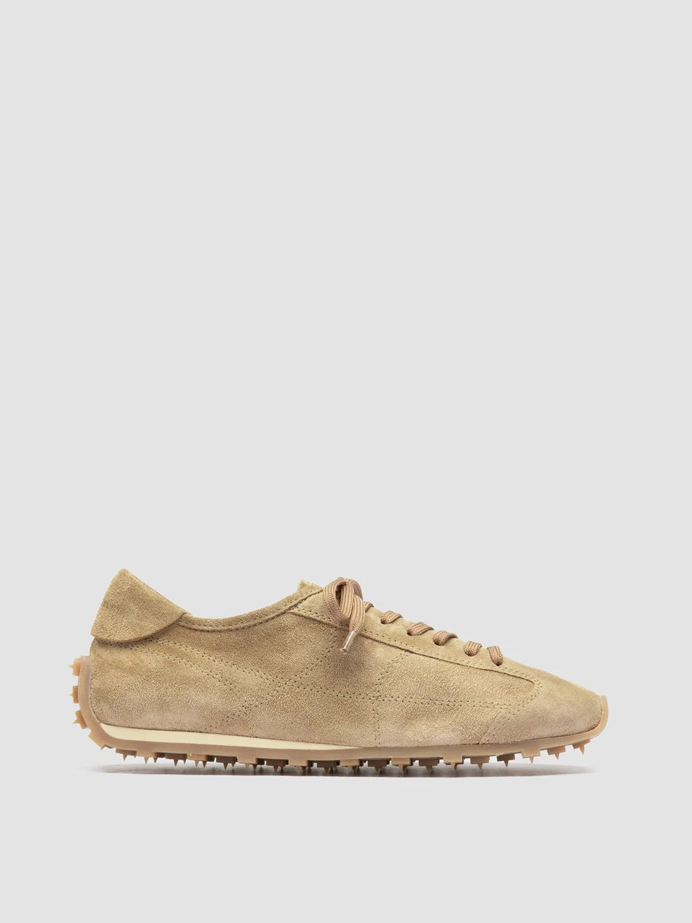 JARRED 101 - Beigefarbene Low-Top-Sneaker aus Wildleder - image 1,side view