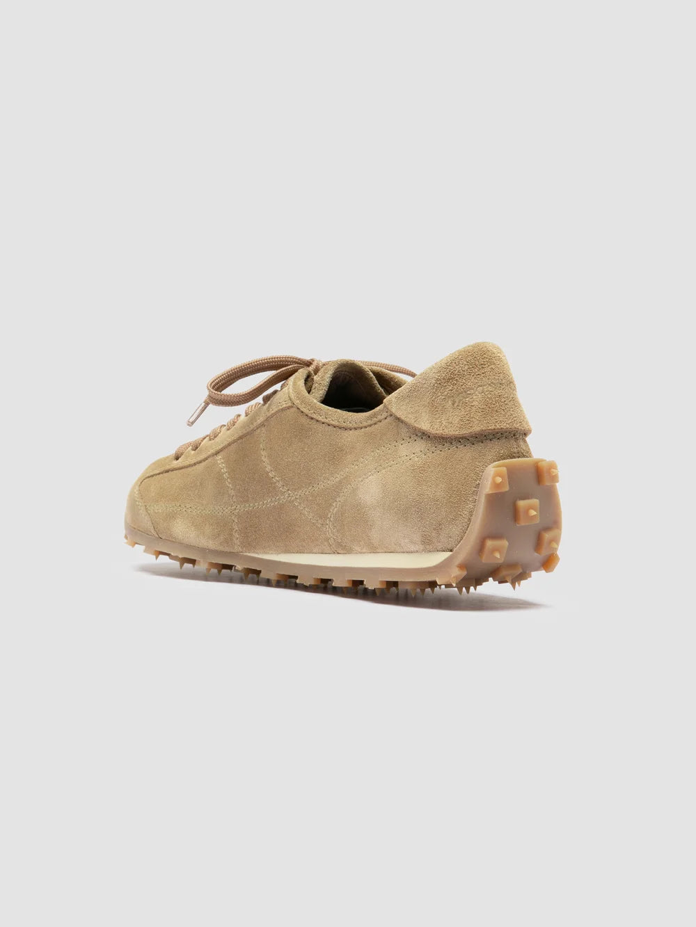 JARRED 101 - Beigefarbene Low-Top-Sneaker aus Wildleder - image 4,side view