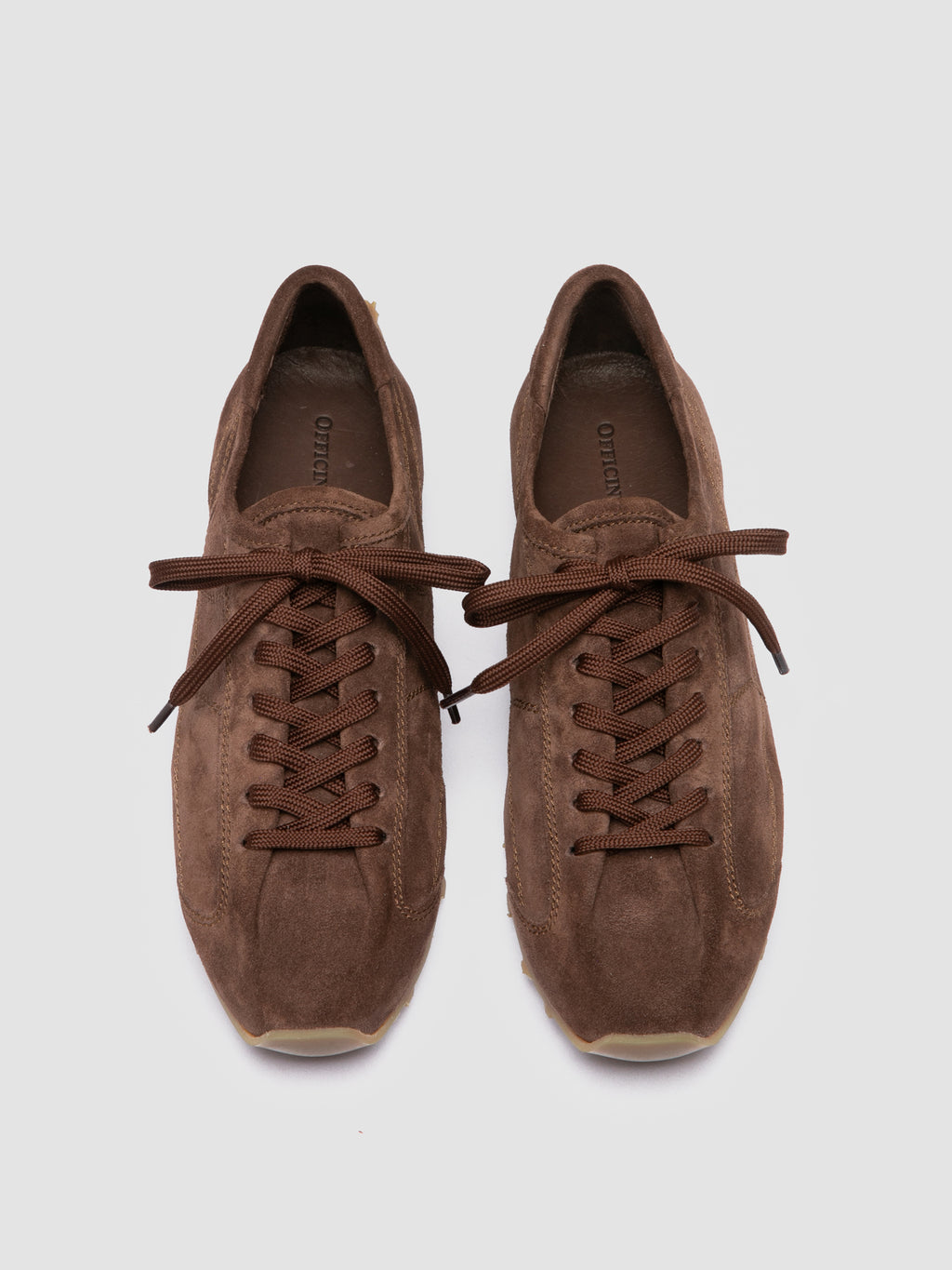 JARRED 101 - Braune Low-Top-Sneakers aus Wildleder - image 2,side view