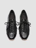 JARRED 102 W - Schwarze Low-Top-Sneaker aus Leder - thumb image 2,side view