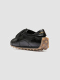 JARRED 102 W - Schwarze Low-Top-Sneaker aus Leder - thumb image 4,side view