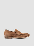KALLIOPI 002 - Braune Pennyloafers aus Wildleder