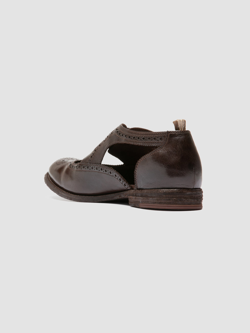 KALLIOPI 005 - Brown Leather Derby Shoes - image 4,side view