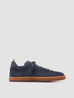 KARMA 101 - Blaue Low-Top-Sneaker aus Wildleder