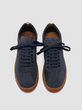 KARMA 101 - Blue Suede Low Top Sneakers - thumb image 2,side view