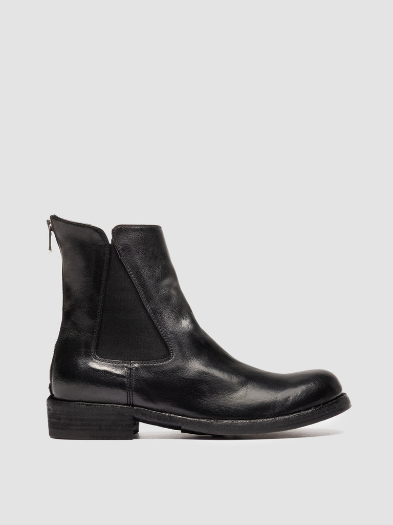 LEGRAND 139 - Black Leather Zip Boots