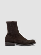 Brown Suede Zipped Boots: LEGRAND 171 Officine Creative - 1