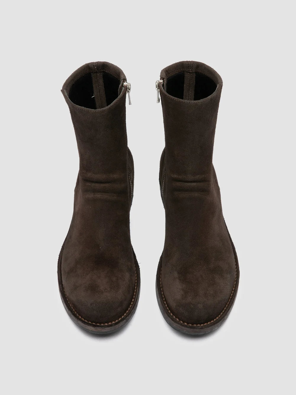 LEGRAND 171 - Brown Suede Zipped Boots - image 2,side view