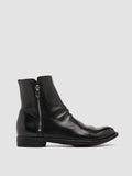 LEXIKON 096 - Black Leather Zip Boots - thumb image 1,side view