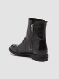 LEXIKON 096 - Black Leather Zip Boots - thumb image 4,side view