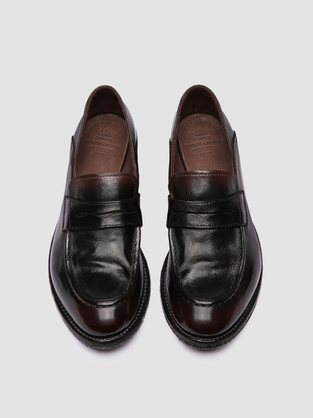 LEXIKON 140 - Black Leather Penny Loafers - image 2,side view