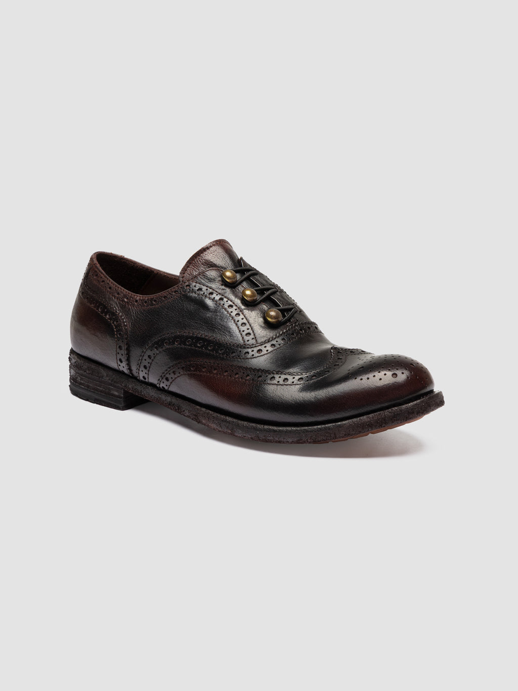 LEXIKON 155 - Black Leather Oxford Shoes - image 3,side view
